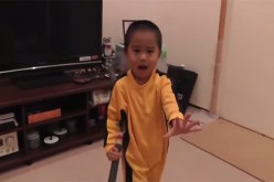 بالفيديو  طفل ياباني بروس لي الجديد