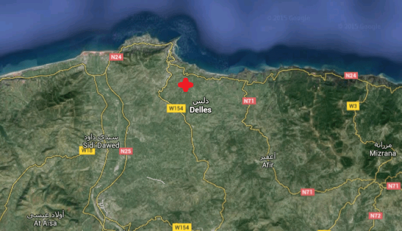 هزة أرضية بقوة 3.1 درجات ببومرداس