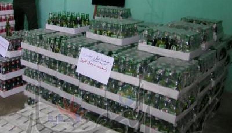 حجز 3336 وحدة من المشروبات الكحولية دون فاتورة في البيض