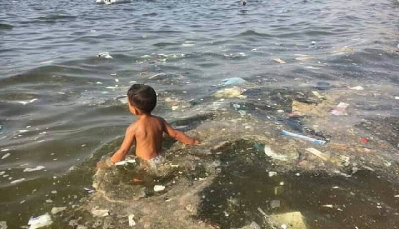 بالصور.. كارثة في شواطئ برج الكيفان بالعاصمة