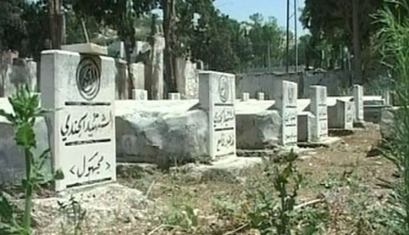 تشييع رفات 7 شهداء بمقبرة الشهداء بشنوة في تيبازة