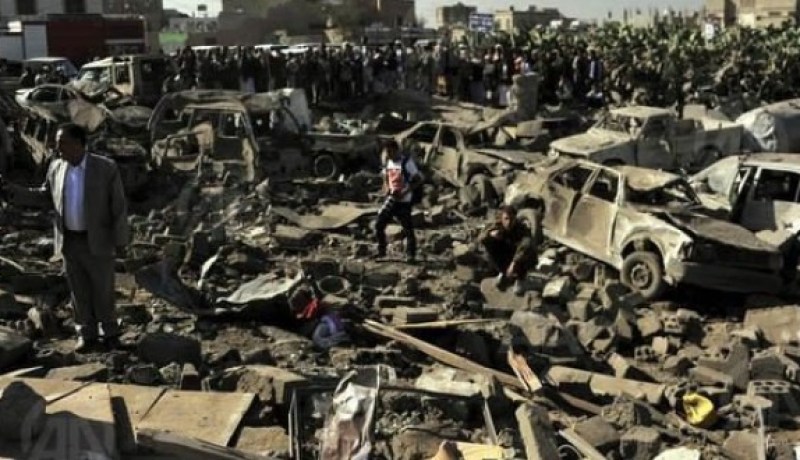 مقتل 57 مدنيا على الأقل في قصف للحوثيين على مدينة عدن باليمن
