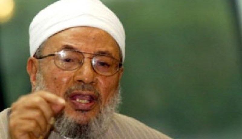 القرضاوى يهاجم نصر الله ويصف حزبه بـ ” حزب الشيطان والشر والطغيان”