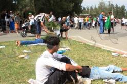 معركة بين المناصرين قبل انطلاق المباراة بالسيوف والخناجر تسفر عن 100 جريح