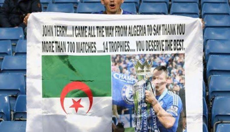 جزائري يقطع 3200 كلم لتوديع جون تيري
