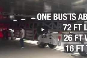 بالفيديو.. الصين تجرب حافلة تسير فوق السيارات