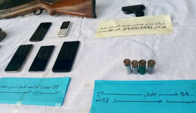 حجز ما يقارب 4 كلغ من القنب الهندي و أسلحة نارية بسدراتة ولاية سوق أهراس