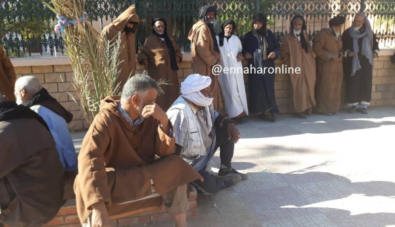 بالصور.. وقفة احتجاجية لمربي الإبل في تندوف