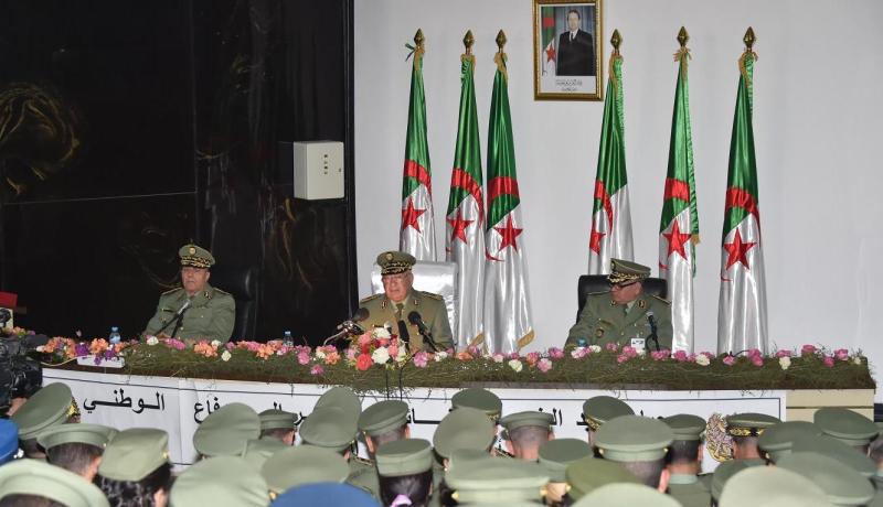 ڤايد صالح في زيارة عمل وتفتيش إلى الأكاديمية العسكرية لشرشال