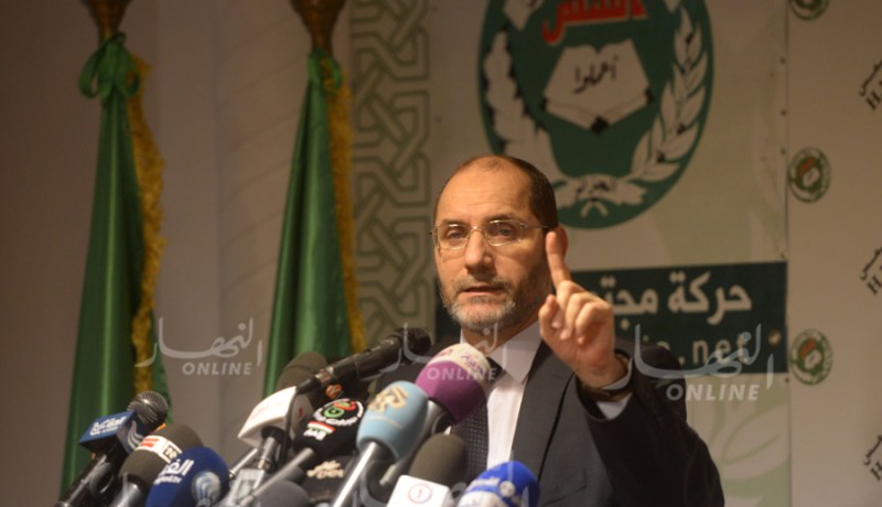 مقري يدعو قايد صالح لحل الأزمة الجزائرية