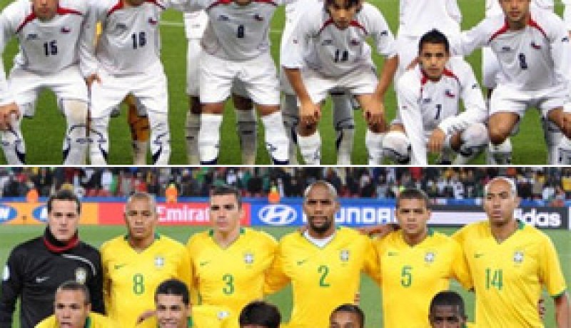 مونديال 2010: أرقام وإحصائيات قبل مباراة البرازيل وتشيلي