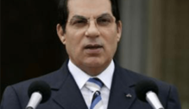 بن علي ينفي اصداره اوامر باطلاق نار على المتظاهرين خلال الثورة في تونس