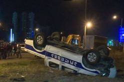 إصابة 21 شخصا في مواجهات عنيفة بين الشرطة ومتظاهرين في جورجيا