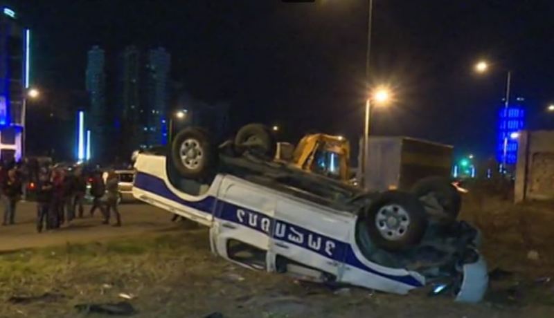 إصابة 21 شخصا في مواجهات عنيفة بين الشرطة ومتظاهرين في جورجيا