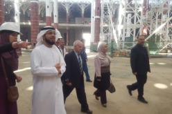 بالفيديو الشيخ وسيم يوسف يزور مشروع المسجد الأعظم والمجلس الإسلامي الأعلى