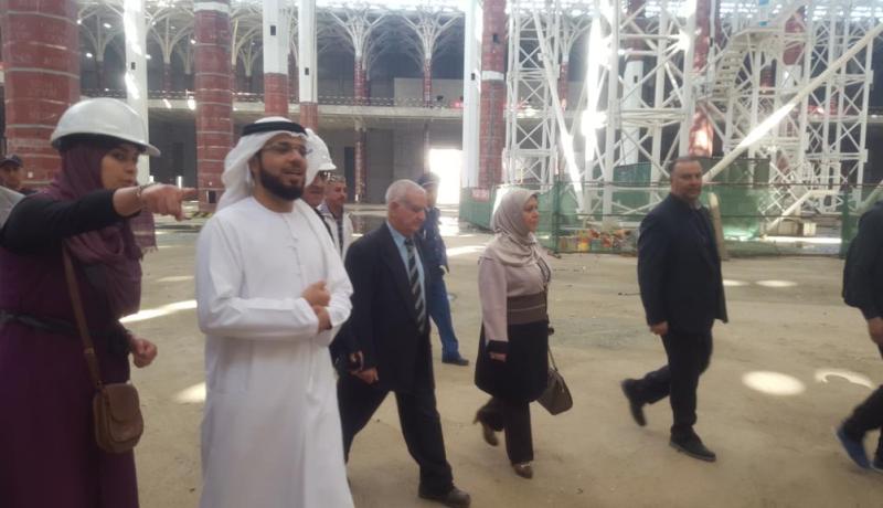 بالفيديو الشيخ وسيم يوسف يزور مشروع المسجد الأعظم والمجلس الإسلامي الأعلى
