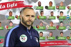 هذه هي التشكيلة الاساسية للخضر أمام الطوغو