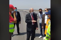 شيعلي يتفقد مشروع تقوية المدرج الرئيسي لمطار الجزائر هواري بومدين