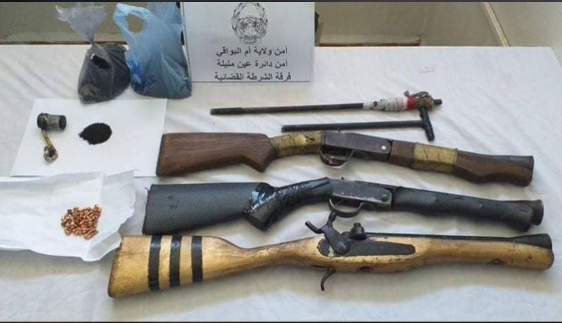 أم البواقي: توقيف 3 أشخاص في موكب زفاف وحجز أسلحة نارية تقليدية الصنع