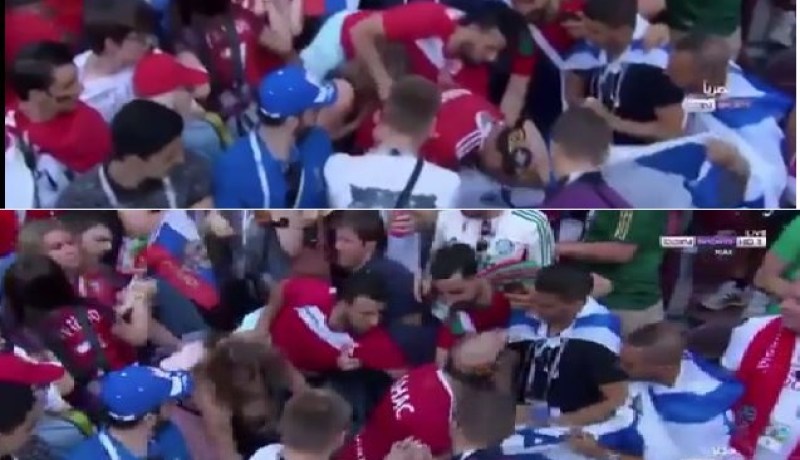 بالفيديو..الجماهير المغربية تمنع رفع العلم الصهيوني بملعب “لوجنيكي”