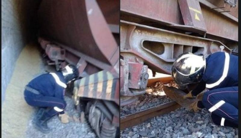انحراف قطار لنقل البضائع في البليدة