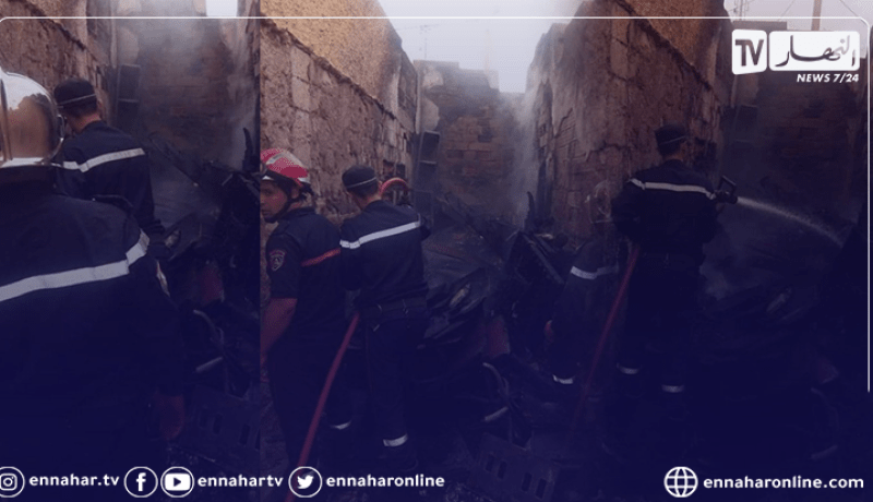 اخماد حريق وسط مدينة بن سرور في ولاية المسيلة