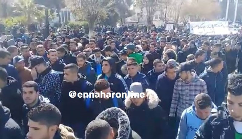 مسيرة وطنية لطلبة المعاهد الوطنية للتربية البدنية في قسنطينة