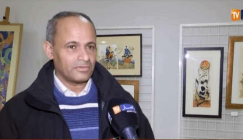 الفنان عمر خيثر يعرض ذكرياته مع اللوحات الفنية