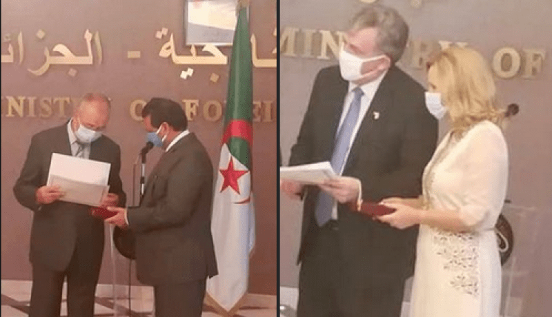 وزارة الخارجية تكرم سفيري الهند وأمريكا عقب انتهاء مهامهما بالجزائر
