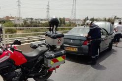جريحان في اصطدام 3 سيارات بالطريق السريع المطار- برج الكيفان