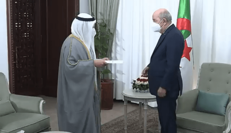 رئيس الجمهورية يستقبل وزير الخارجية الكويتي