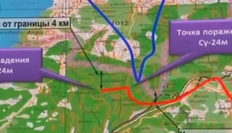 وزارة الدفاع تنشر لقطات فيديو تظهر مسار الطائرة الروسية المنكوبة