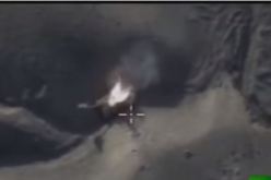 بالفيديو تدمير مدرعات لداعش بغارة روسية في ريف حمص