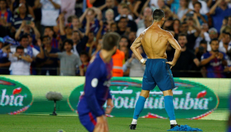 كريستيانو يسجل هدفا صاروخيا و يطرد