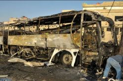 تفجيرحافلة عسكرية عند الطريق الواصل بين كلية الآداب ومشفى المواساة في دمشق