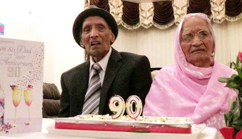 بالفيديو مسنان يحتفلان بالذكرى الـ90 لزواجهما