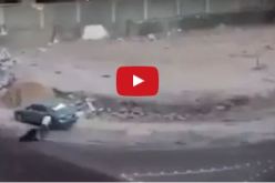 بالفيديو .. شاب يعتدي بالضرب على فتاة ويسرق حقيبتها