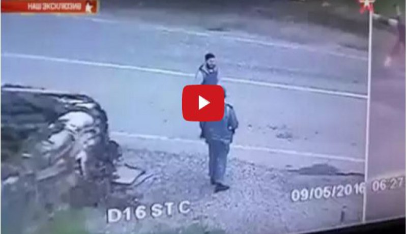 بالفيديو.. لحظة تفجير انتحاري لنفسه في الشيشان