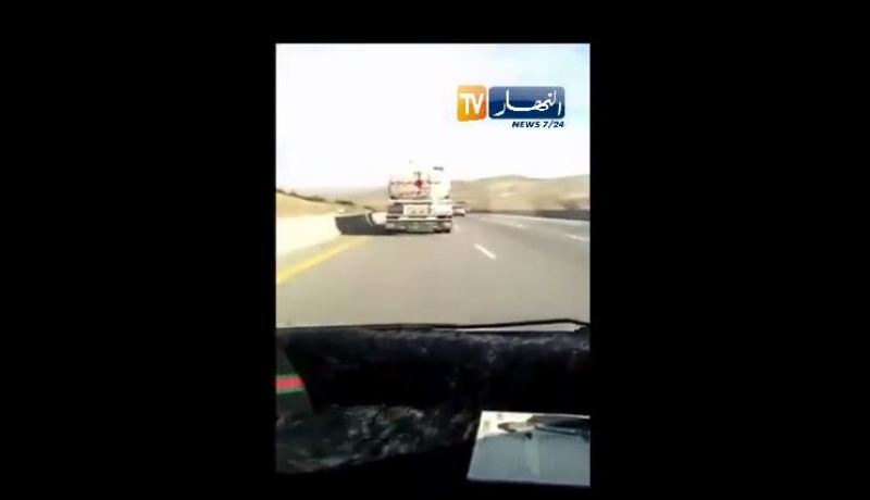 بالفيديو..لا يحدث إلا في الجزائر..شاحنة نصف مقطورة تسير بسرعة 180كلم/سا
