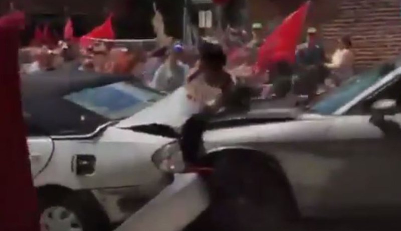 بالفيديو…مجهول يدهس محتجين في فرجينيا الأمريكية