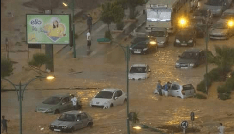 بالصور اكتشاف جثة ضحية ثالثة للأمطار الغزيرة بعلي منجلي بقسنطينة