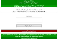 ظهور نتائج شهادة التعليم الإبتدائي في الأنترنيت