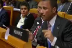 بالفيديو..هكذا طردت بعثة الكيان الصهيوني من قاعة البرلمان الدولي