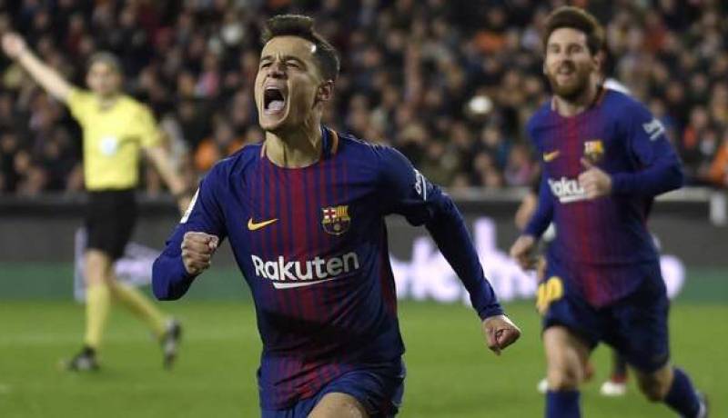 بالفيديو.. كوتينيو يسجل أول أهدافه مع برشلونة !