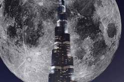 بالفيديو..  القمر العملاق من على برج خليفة مشهد لا يتكرر