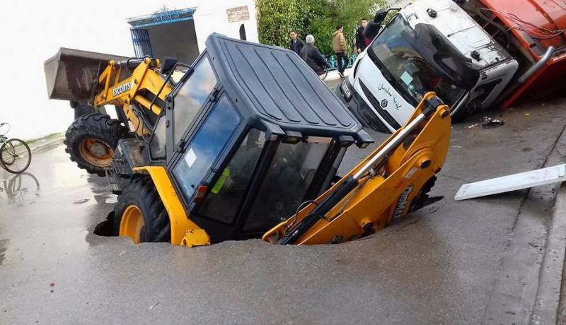 بالصور… لعنة حفرة بن عكنون تنتقل إلى تونس