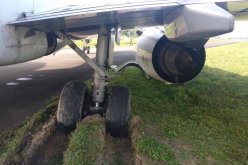 بالصور…خروج طائرة عن المدرج في الهند