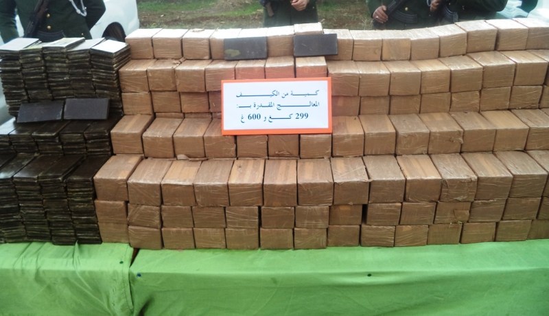 توقيف 4 مهربين و ضبط 299.6 كغ من الكيف المعالج بالجنوب الجزائري