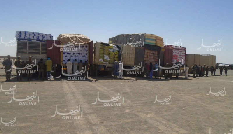 توقيف 7 مهربين وحجز مواد غذائية بعين قزام