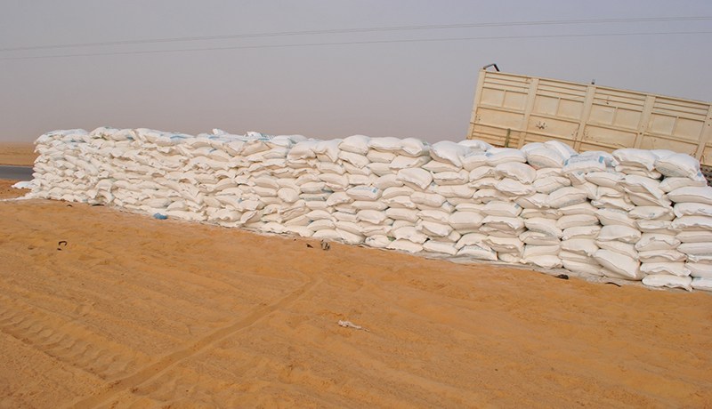 بالصور .. حجز 3553 قنطار من المواد  الغذائية المهربة بعين قزام